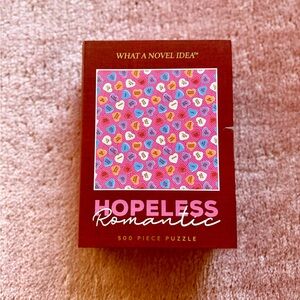 NWT What a novel Idea Hopeless Romantic 500 piece Puzzle Book